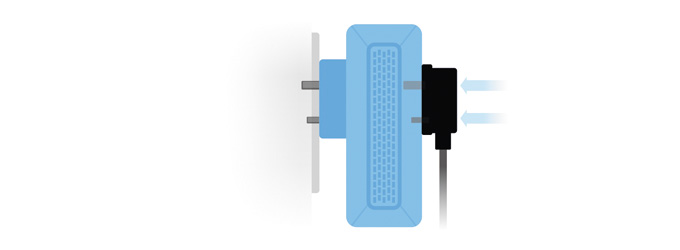 PLA5456 - AV2000 HomePlug AV2 Powerline 2-портов Gigabit Pass-Thru Ethernet Adapter
