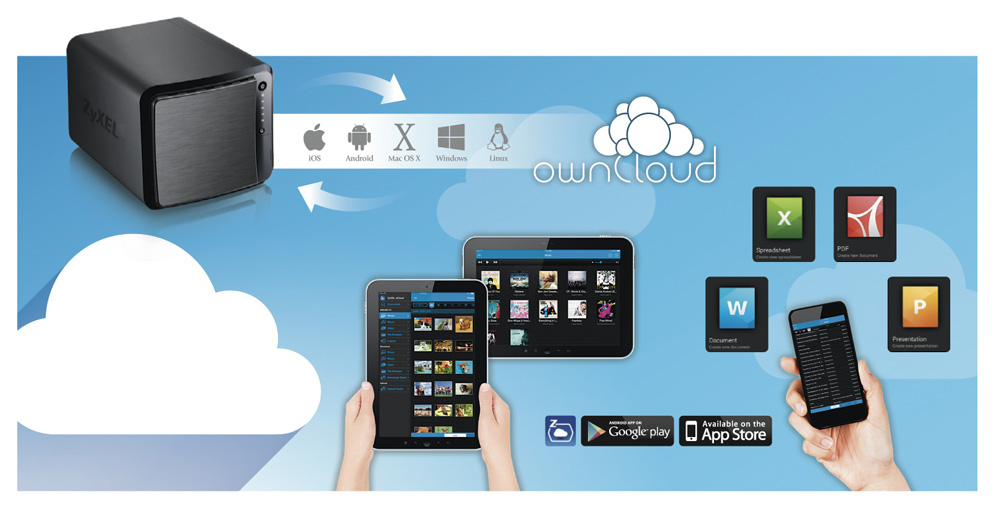 Personal cloud for easy remote file access, backup, syncing and sharing