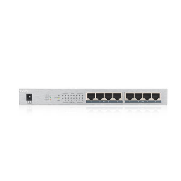 GS1008HP, 8-Port GbE Unmanaged PoE Switch