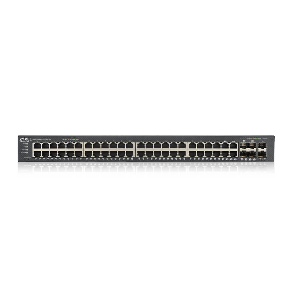 48-port GbE Smart Managed Switch with GbE Uplink ZyXEL GS1920-48v2