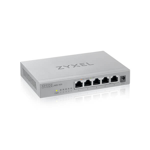 MG-105, 5-Port 2.5GbE Unmanaged Switch