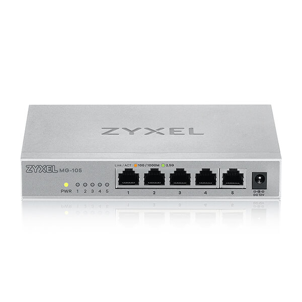 MG-105, 5-Port 2.5GbE Unmanaged Switch