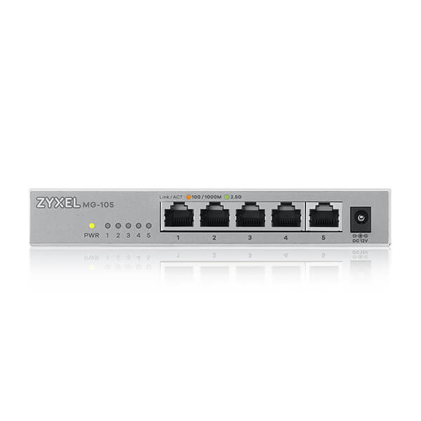 MG-105, 5-Port 2.5GbE Unmanaged Switch