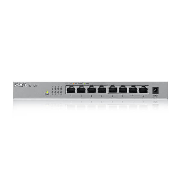 MG-108, 8-Port 2.5GbE Unmanaged Switch