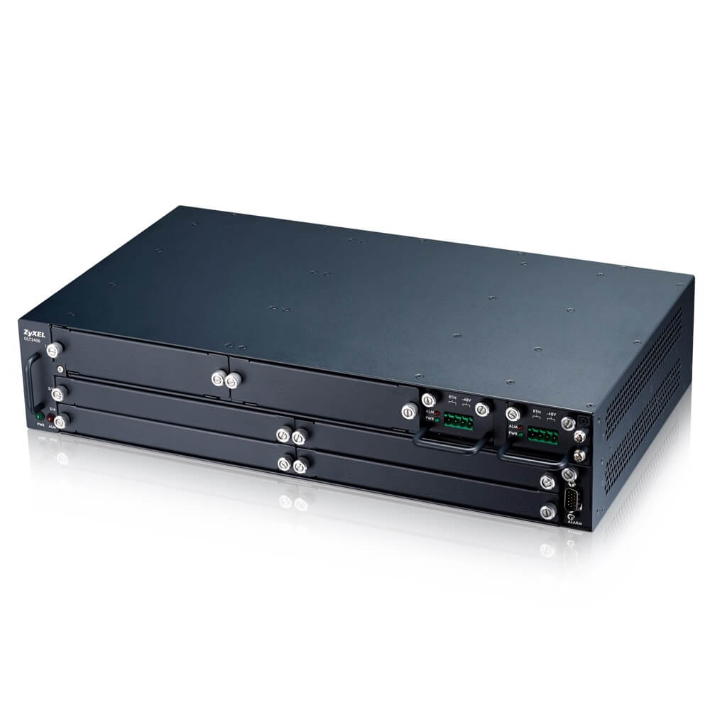 OLT2406 Series 2U Temperature Hardened 6 slot Chassis GPON OLT 