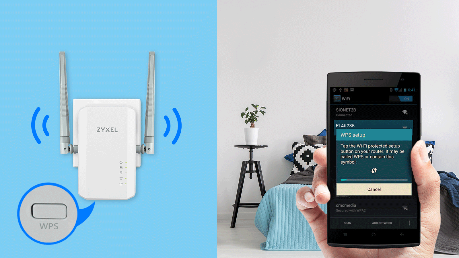 PLA5236, 1000 Mbps Powerline AC900 Wireless Extender