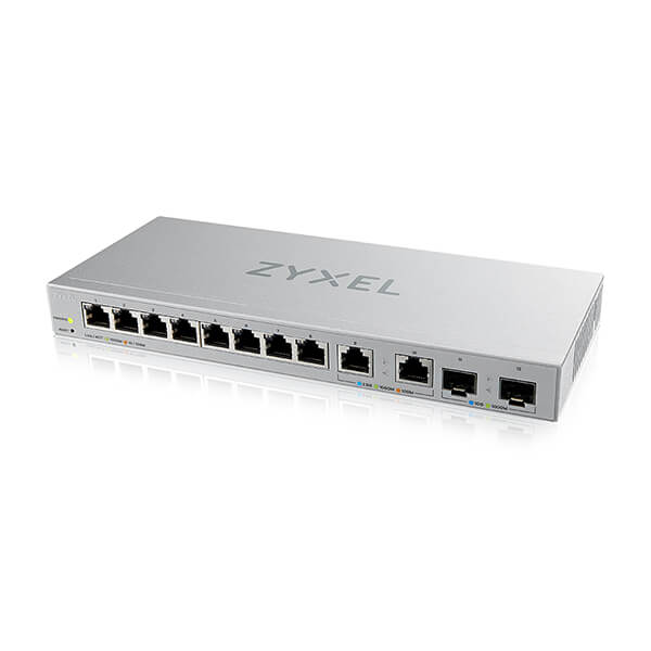 XGS1210-12, 12-Port Web-Managed Multi-Gigabit Switch with 2-Port 2.5G and 2-Port 10G SFP+