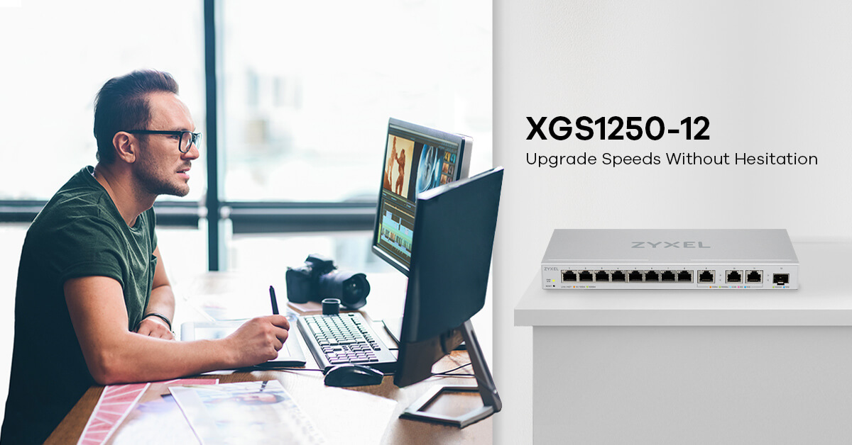 Xgs1250 12 12 Portovyj Veb Upravlyaemyj Multigigabitnyj Kommutator S Portami 3x10g Rj 45 I 1x10g Sfp Zyxel
