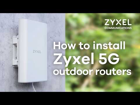 How to install Zyxel 5G outdoor routers - NR7701 unboxing, setup, mounting