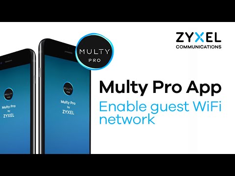 Enable guest Wi-Fi network | Zyxel Multy Pro Mesh Wi-Fi app