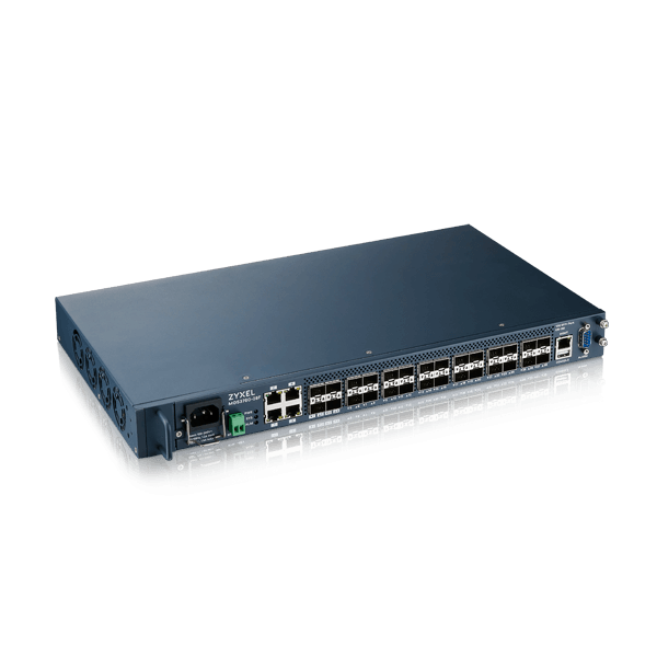 MGS3760-28F, 24-port GbE/Multi-GbE L2 Switch with Four 10G SFP+ Ports