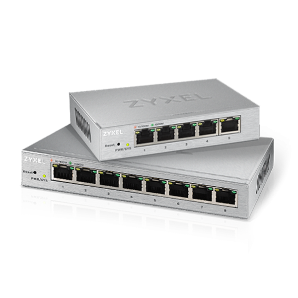 5-Port/8-Port Web Managed Gigabit Switch - GS1200-5/GS1200-8