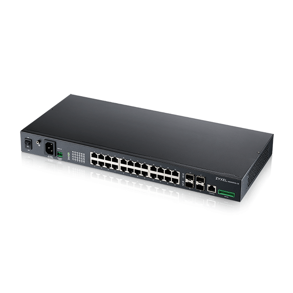 MGS3530-28, 24-port GbE L2 Switch with Four 1G/10G uplink