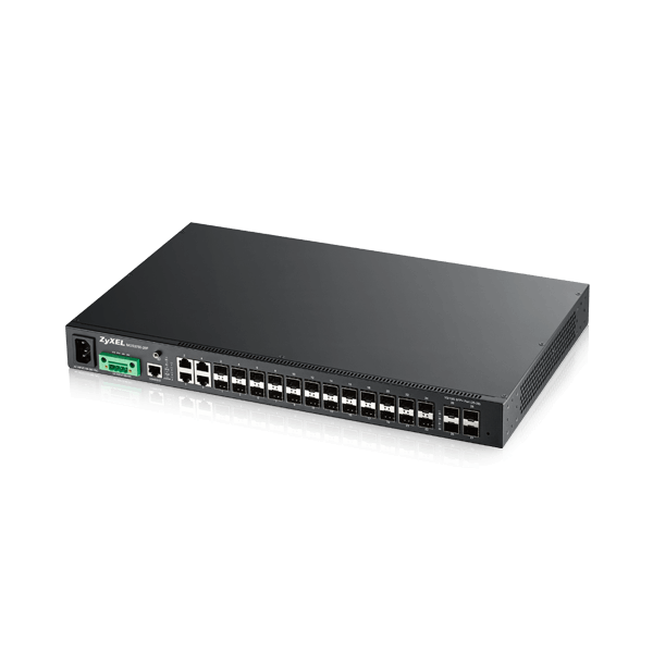 24-Port GbE PoE+ Switch w/ Four 10G SFP+ Uplinks