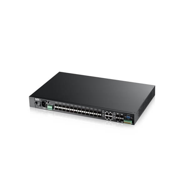 MGS3520-28F (AC version), 24-port GbE L2 Fiber Switch