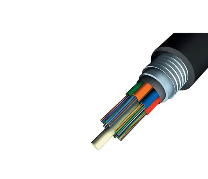 12 Core SM 9/125um OS2 Outdoor Armoured Unitube HDPE OFC