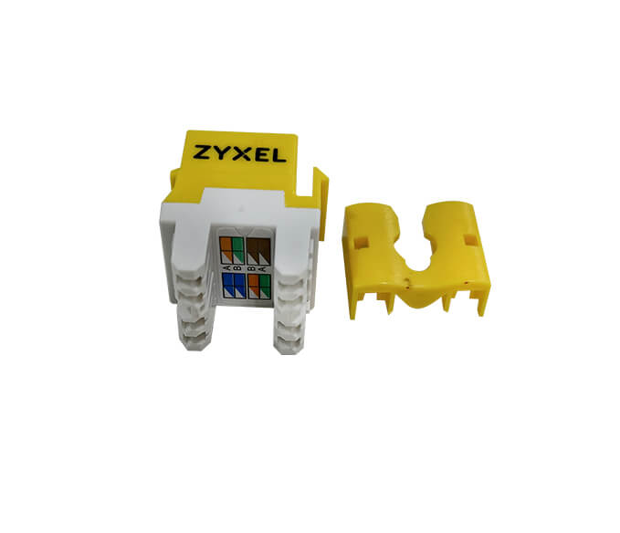 Cat 6 Keystone Jack - Yellow