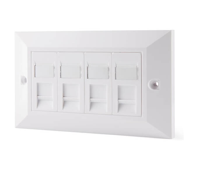 Face Plate Quad Port