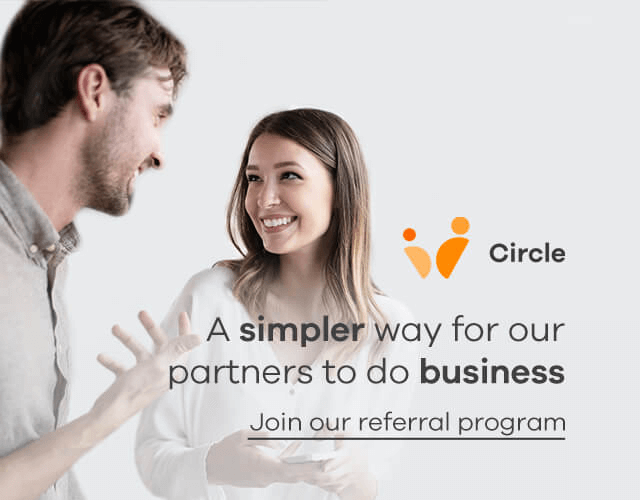 circle referral program mobile banner