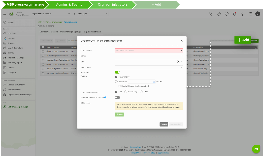 Org Administrator Overview — One View, Total Control