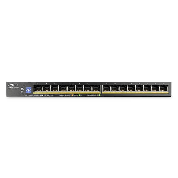 GS1100-16S, 16-port GbE Unmanaged Switch
