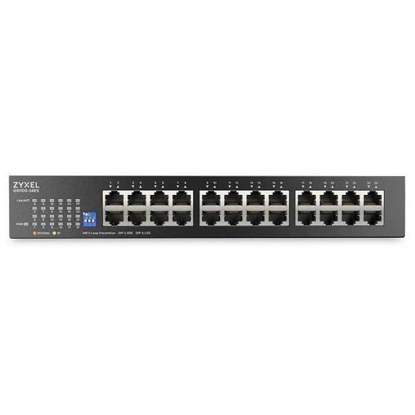 GS1100-24ES, 24-port GbE Unmanaged Slim Switch