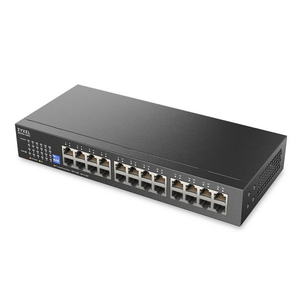 GS1100-24ES, 24-port GbE Unmanaged Slim Switch