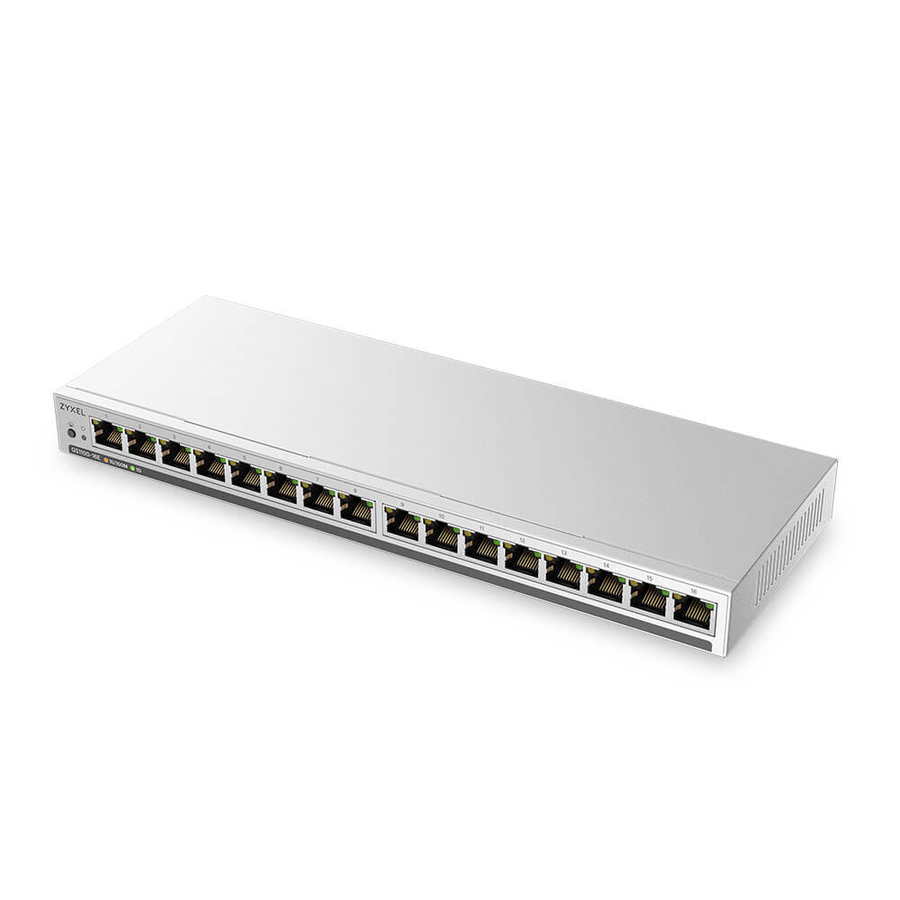 GS1100-16E, 16-port GbE Unmanaged Slim Switch