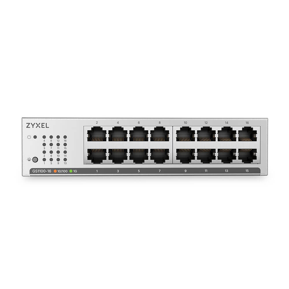 GS1100-16, 16-port GbE Unmanaged Switch