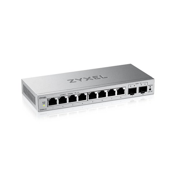 GS1200-10v3, 8-Port GbE Web Managed Switch with 2 GbE Uplink