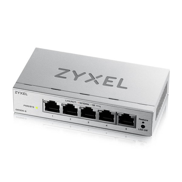 GS1200-5v3, 5-Port GbE Web Managed Switch