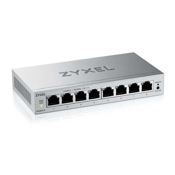 GS1200-8v3, 8-Port GbE Web Managed Switch