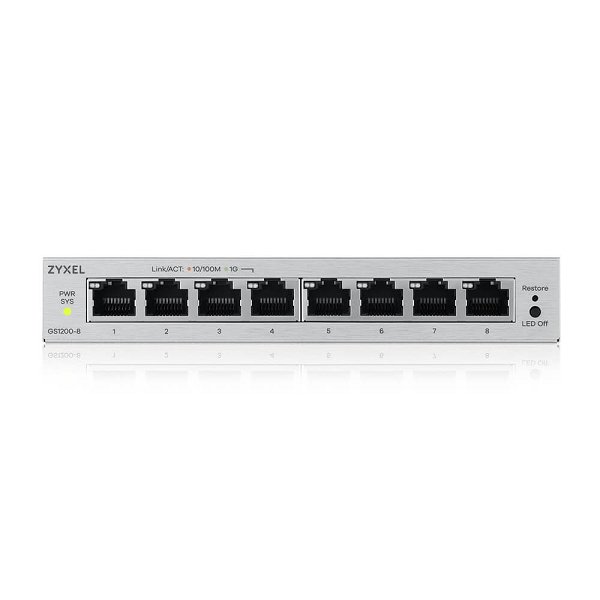 GS1200-8v3, 8-Port GbE Web Managed Switch