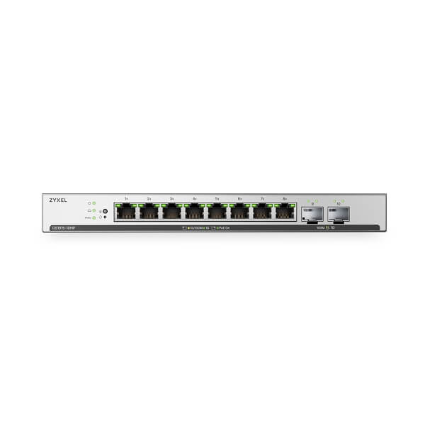 GS1915-10HPv2, 8-port GbE PoE Smart Managed Switch with 2 GbE Uplink
