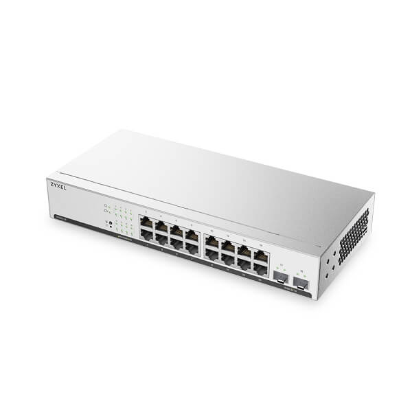 GS1915-18v2, 16-port GbE Smart Managed Switch with 2 GbE Uplink