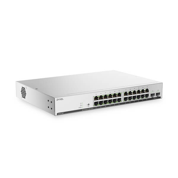 GS1915-26EPv2, 24-port GbE PoE Smart Managed Switch with 2 GbE Uplink (130W)