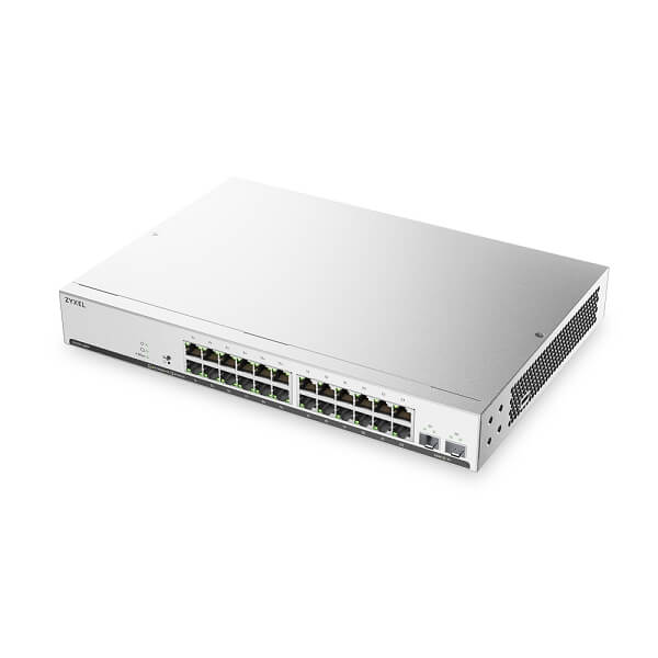 GS1915-26EPv2, 24-port GbE PoE Smart Managed Switch with 2 GbE Uplink (130W)