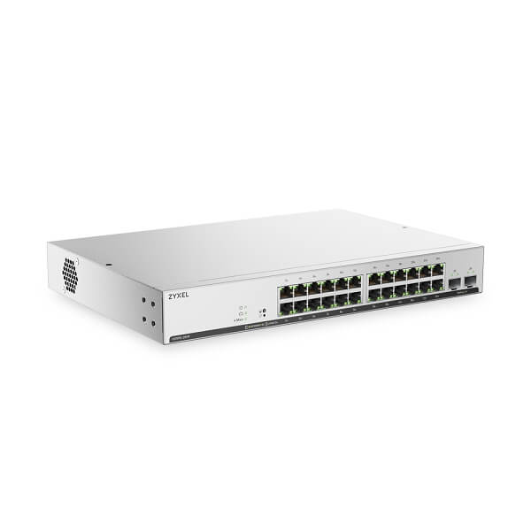 GS1915-26HPv2, 24-port GbE PoE Smart Managed Switch with 2 GbE Uplink (180W)