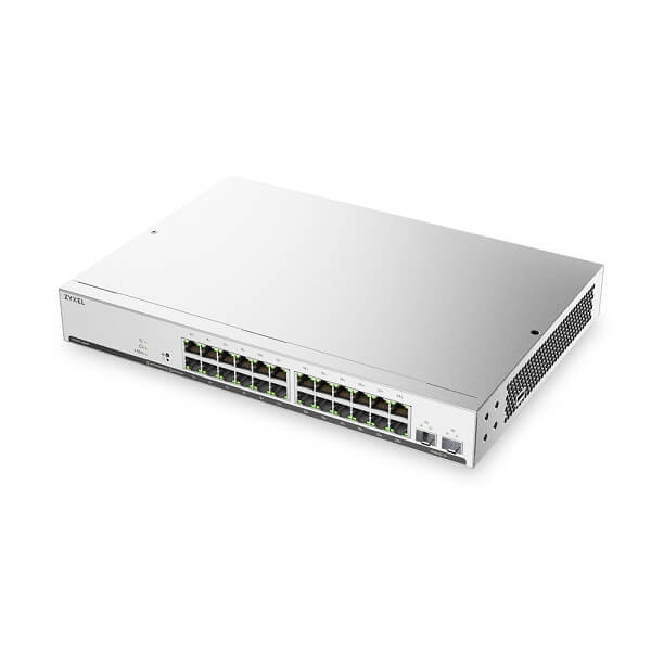 GS1915-26HPv2, 24-port GbE PoE Smart Managed Switch with 2 GbE Uplink (180W)
