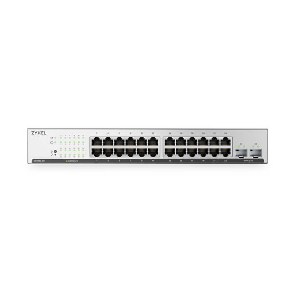 GS1915-26v2, 24-port GbE Smart Managed Switch with 2 GbE Uplink