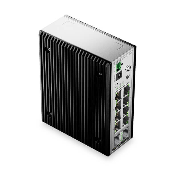 GS1915D-10HPv2, 8-port GbE PoE DIN-Rail Smart Managed Switch with 2 GbE Uplink