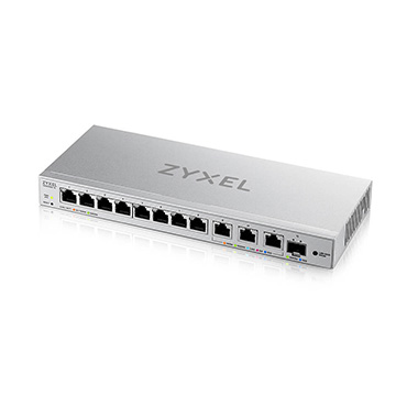 Zyxel 12-Port Web-Managed Multi-Gigabit Switch includes 3-Port 10G and 1-Port 10G SFP+