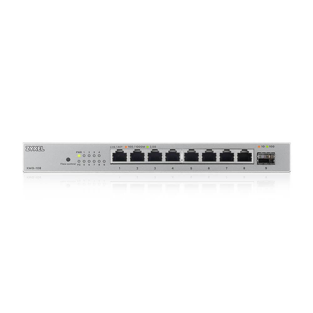 Zyxel XMG-108 Switch Desktop 8 Ports 2.5G + 1 SFP+ MultiGigabit Non Manageable