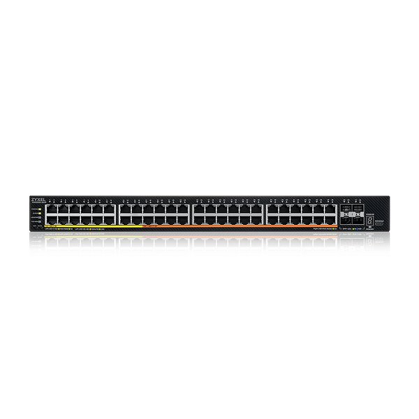 XMG2230-52HP, 32-port GbE and 16-port 2.5G PoE L3 Access Switch with 4 10G Uplink