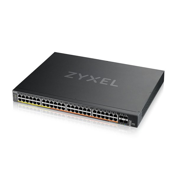 XMG2230-52HP, 32-port GbE and 16-port 2.5G PoE L3 Access Switch with 4 10G Uplink