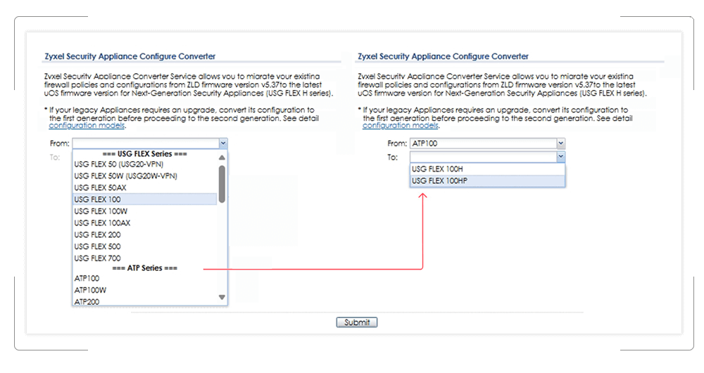 USG Configuration Converter