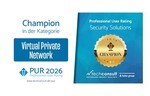 “Zyxel Networks named Champion in VPN category, PUR 2026 by techconsult.”