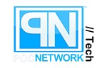 A blue and white logo of the publication Poc Networks