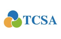 TCSA logo displayed on a white background, featuring a modern design with bold lettering