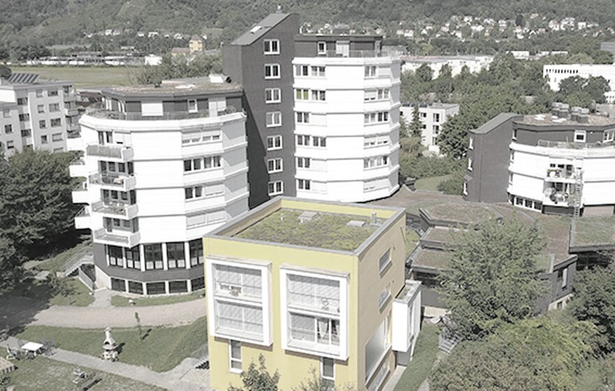 Upgraded Albrecht-Bengel-Haus in Germany with four dormitory buildings featuring Nebula cloud management, WiFi 6, and smart switches.